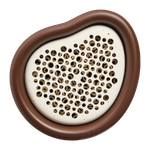 organic hôtel à abeilles 25cm marron châtaigne